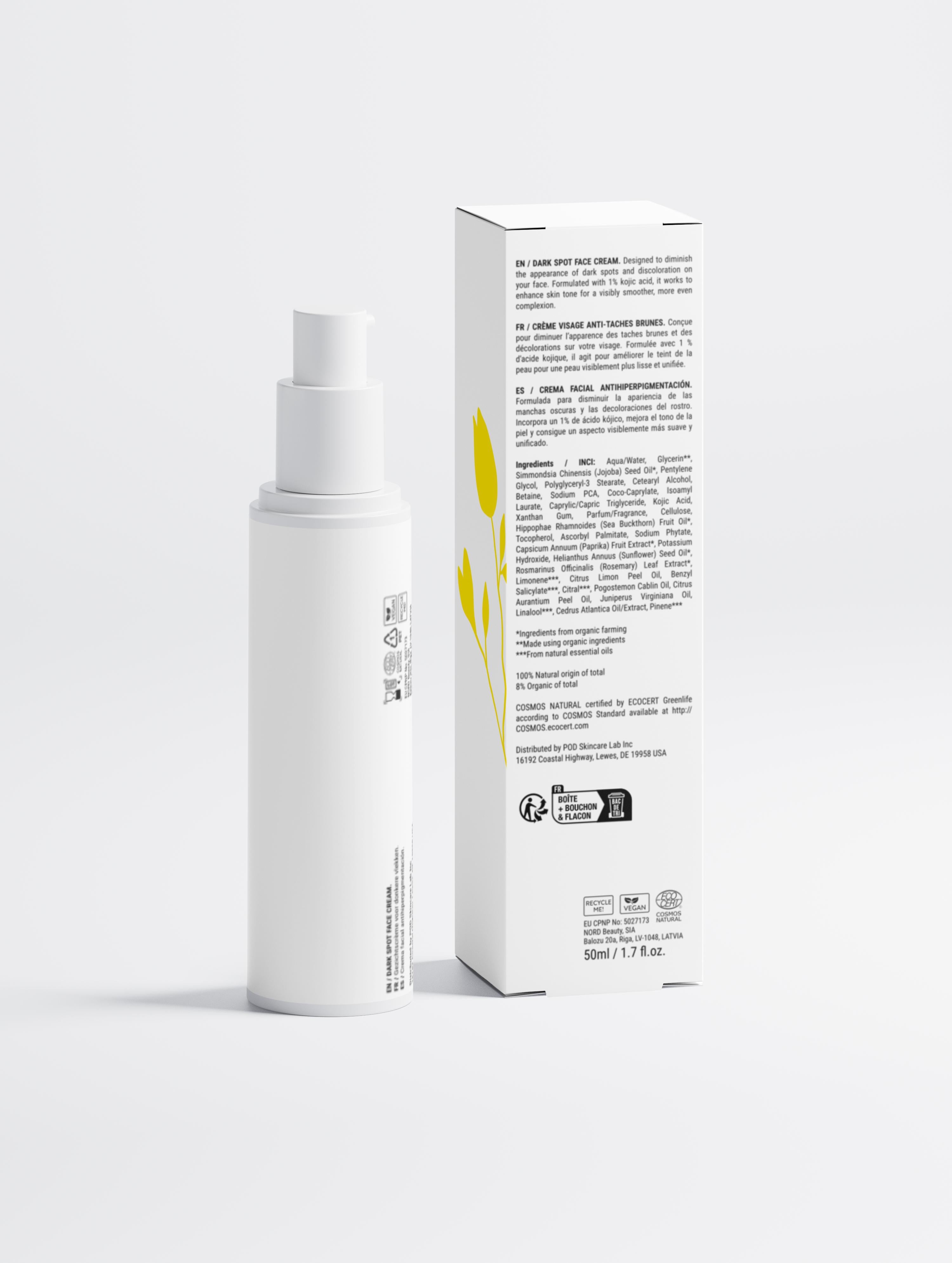 Dark Spot Face Cream with Kojic Acid