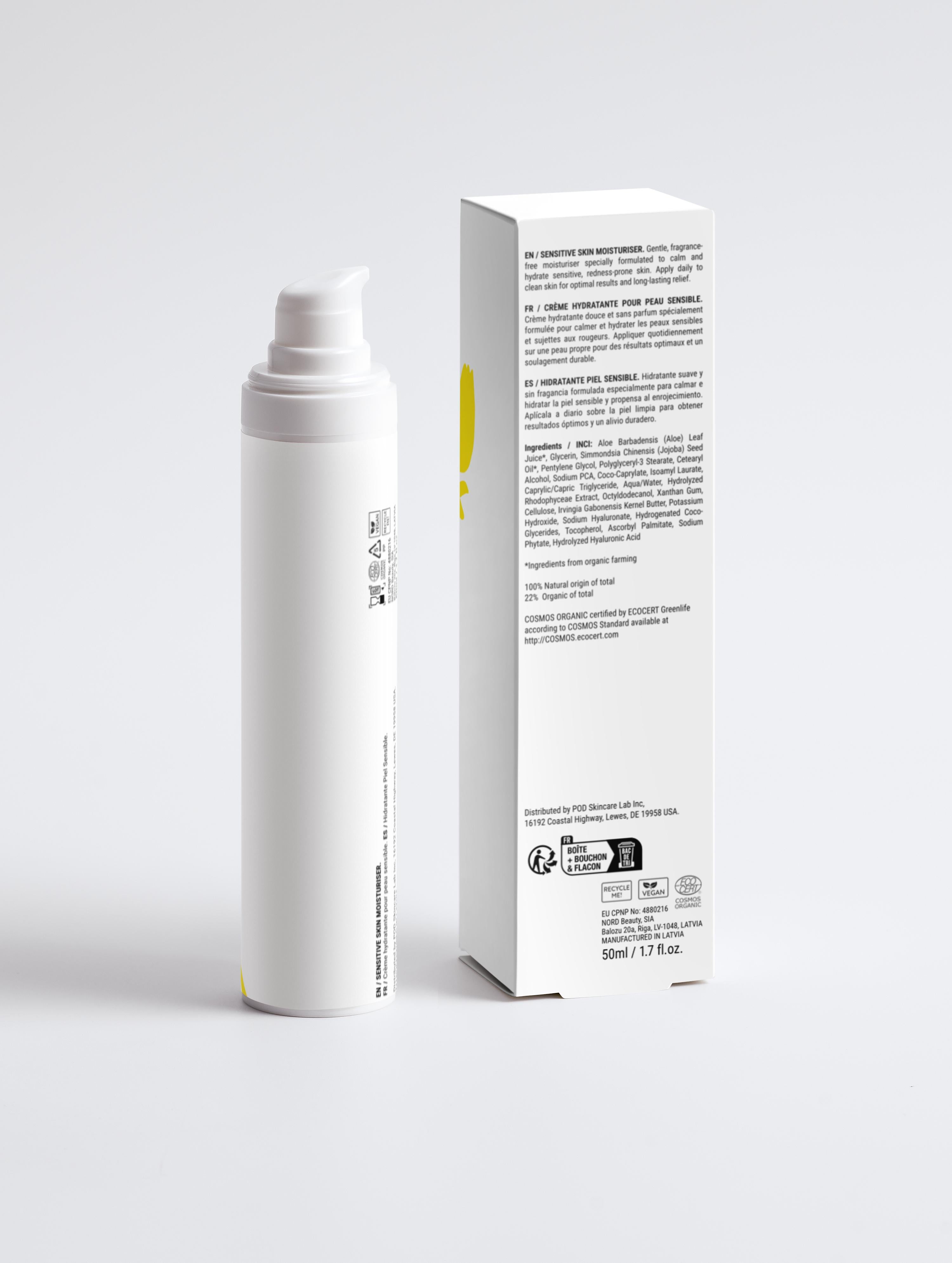 Sensitive Skin Moisturizer, Fragrance Free